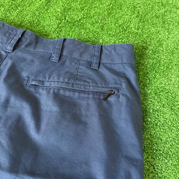 DKNY Classic Fit Flat Front Blue Bermuda Chino Preppy Style Golf Shorts Size 38 - Picture 11 of 14
